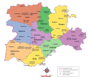 ¿Cuáles son las provincias de Castilla y León?