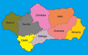 ¿Cuáles son las provincias de Andalucía?