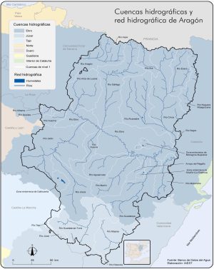 Mapas hidrográficos de Aragón