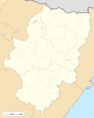 Mapa mudo de Aragón