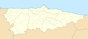 Mapa mudo de Asturias