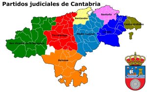 ¿Cuáles son los partidos judiciales de Cantabria?