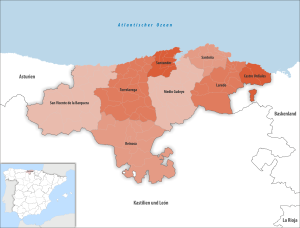 Partidos judiciales de Cantabria.