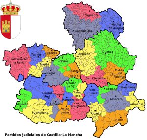 Partidos judiciales de Castilla-La Mancha.