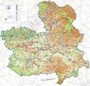 Mapa turístico de Castilla-La Mancha