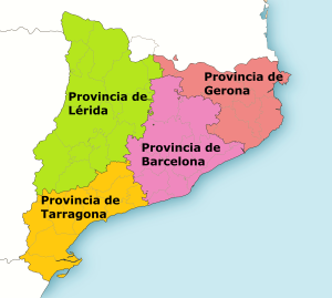 ¿Cuáles son las provincias de Cataluña?