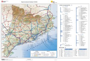 Mapa de carreteras de Cataluña