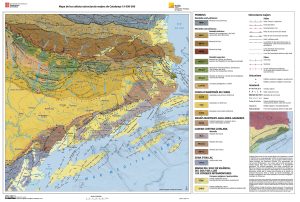 Mapa de las unidades estructurales mayores de Cataluña. Mapa de las unidades estructurales mayores de Cataluña.