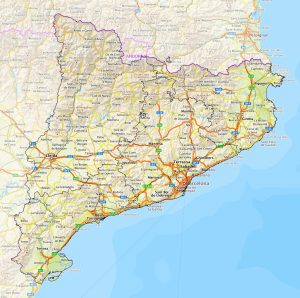 Relieve de Cataluña.