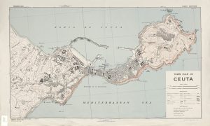 Plano de la ciudad de Ceuta 1942