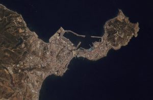 Imagen satélite de Ceuta