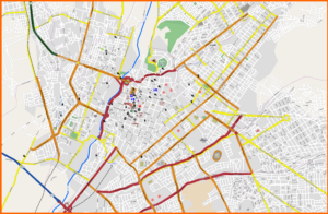 Mapa de la ciudad de Arequipa