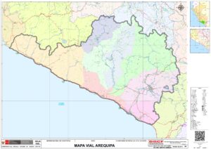 Mapa del departamento de Arequipa
