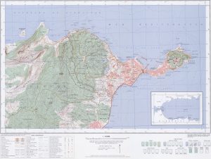 Mapa topográfico de la ciudad autónoma de Ceuta. Mapa topográfico de la ciudad autónoma de Ceuta.