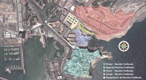 Vista satélite de Melilla la Vieja