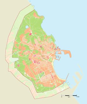 Mapa mudo de Melilla