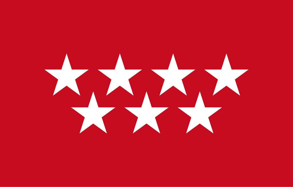 Bandera de la Comunidad de Madrid.