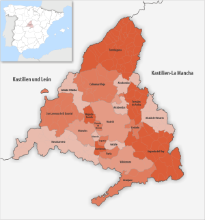 ¿Cuáles son los partidos judiciales de la Comunidad de Madrid?