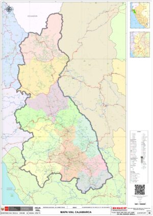Mapa del departamento de Cajamarca