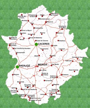 ¿Cuáles son los municipios más poblados de Extremadura?