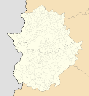 Mapa mudo de Extremadura