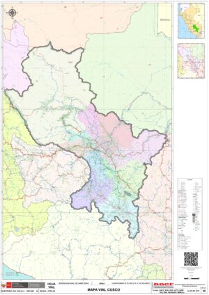 Mapa del departamento del Cuzco