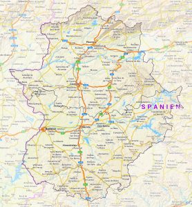 Relieve de Extremadura.