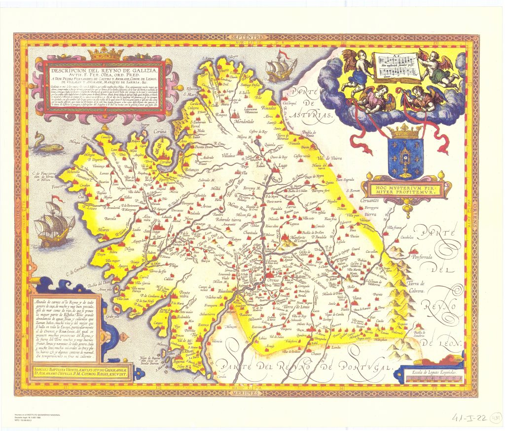 Descripcion Reyno de Galizia alrededor de 1603.