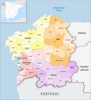 ¿Cuáles son los partidos judiciales de Galicia?