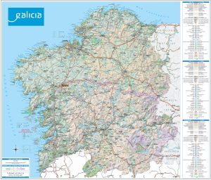 Mapa de carreteras de Galicia