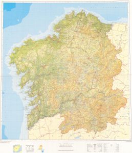 Mapa topográfico de Galicia. Mapa topográfico de Galicia.