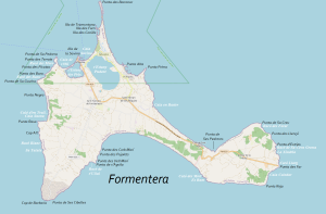 Mapa de Formentera.