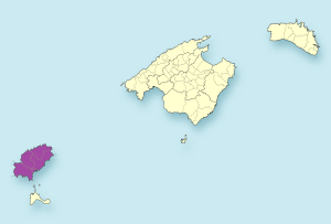 Mapa de ubicación de la isla de Ibiza. Mapa de ubicación de la isla de Ibiza.
