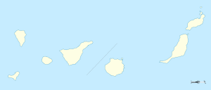 Mapa mudo de las Islas Canarias