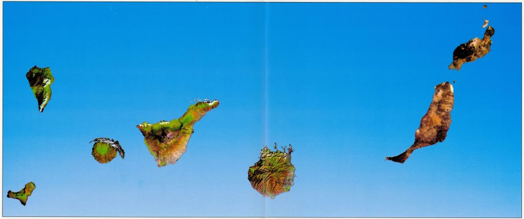 Ortoimagen de las islas canarias.