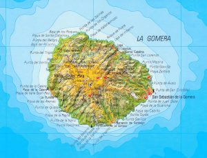 Mapa de La Gomera