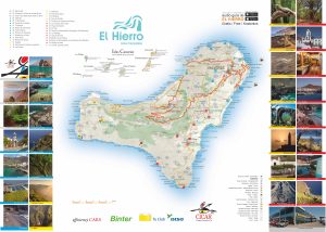 Mapa turístico de El Hierro.