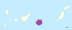 Mapa de ubicación de Gran Canaria. Mapa de ubicación de Gran Canaria.