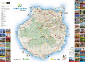 Mapa turístico de Gran Canaria.