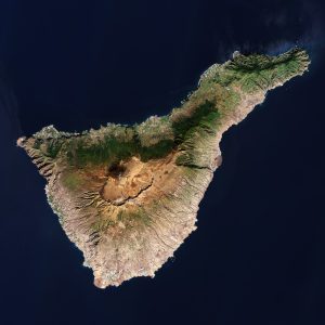 Imagen satelital de tenerife del 31 de diciembre de 2021.
