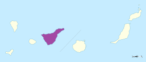 Mapa de ubicación de Tenerife. Mapa de ubicación de Tenerife.