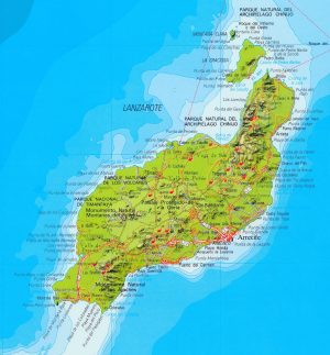 Mapa de Lanzarote