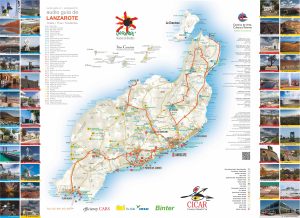 Mapa turístico de Lanzarote.