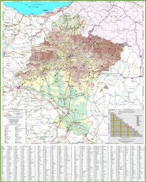 Mapa turístico de Navarra