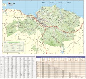 Mapa de carreteras del País Vasco