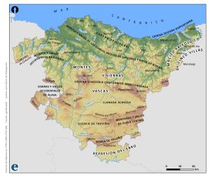 Características geográficas del País Vasco.