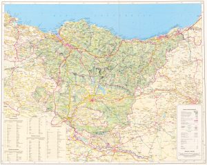 Topografía del País Vasco.