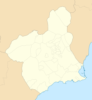 Mapa mudo de la Región de Murcia