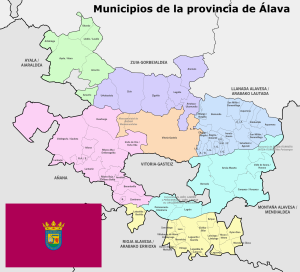 ¿Cuáles son los municipios de la provincia de Álava?