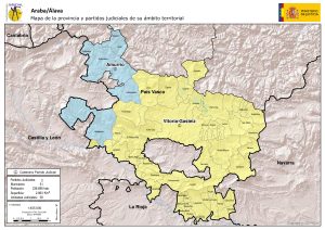 ¿Cuáles son los partidos judiciales de Álava?